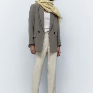 Zara Faux Leather Straight Leg Pants